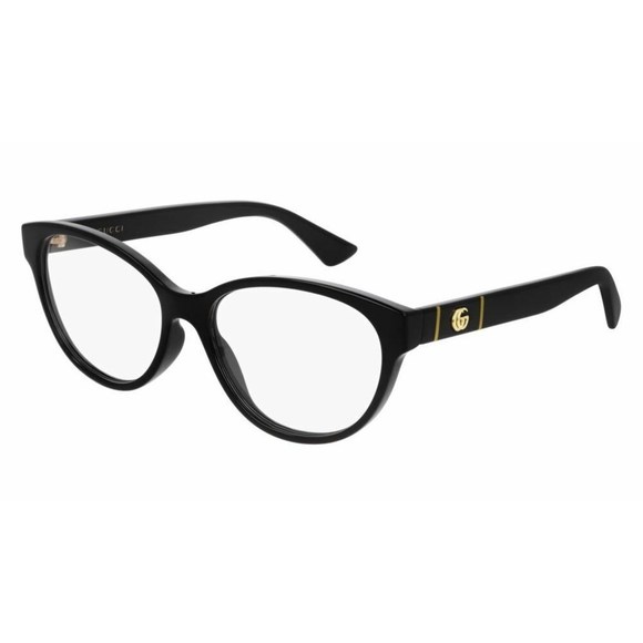 Gucci Accessories - Gucci Cat Eye Eyeglasses GG0633o-001 Shiny Black Frame Transparent Lenses
